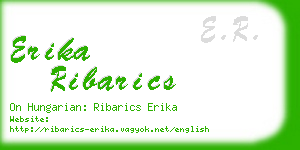 erika ribarics business card